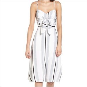 Lush Black and White Dress